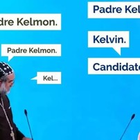 O embate entre Kelmon e Soraya durante o debate — Foto: Reprodução