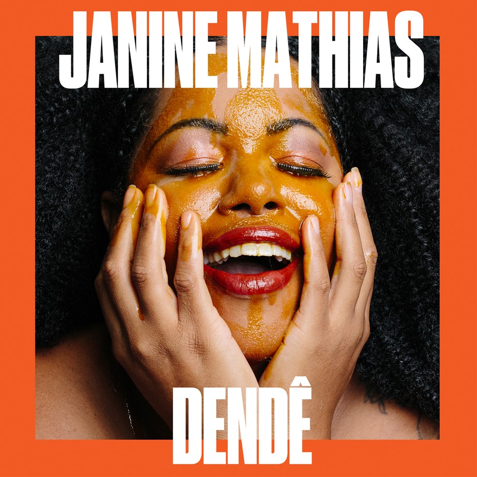 Capa do álbum 'Dendê', de Janine Mathias — Foto: Renato Nascimento