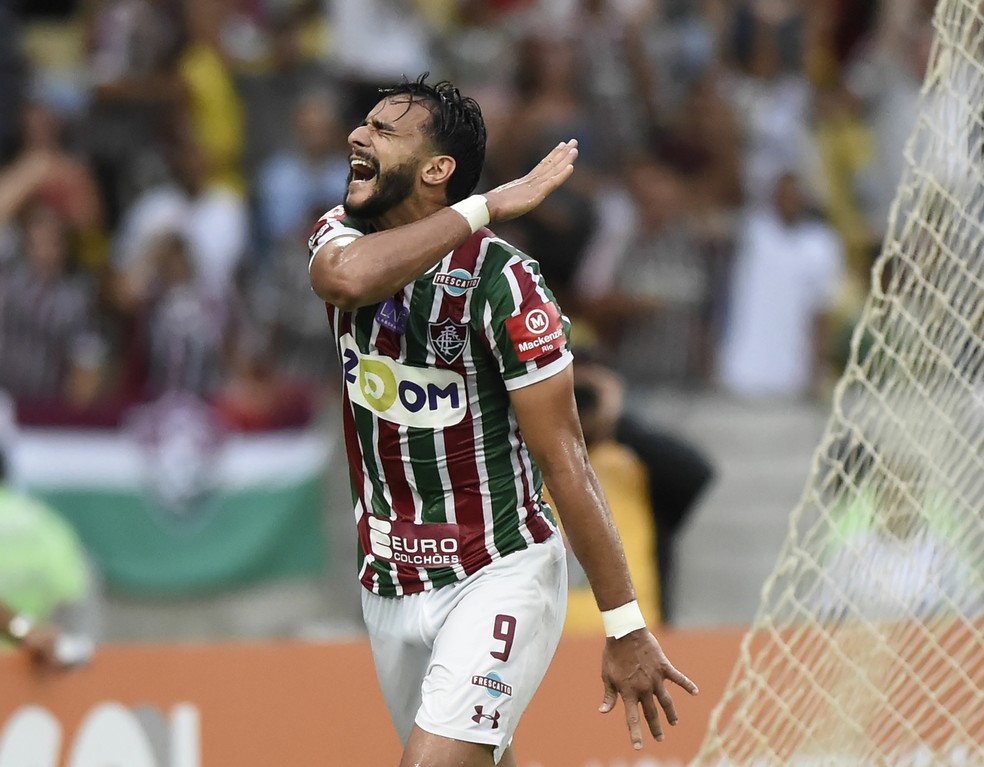 Pelo Fluminense, Dourado foi artilheiro do Brasileirão e do país em 2017 (Foto: André Durão/GloboEsporte.com)