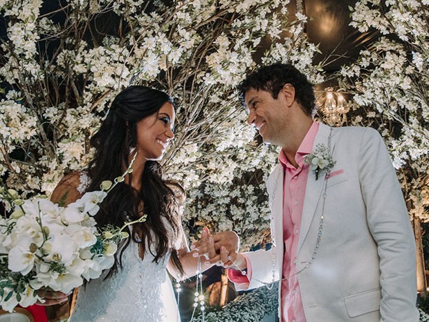 Jorge Vercillo se casa com Martha Suarez (Foto: Nayara Andrade)
