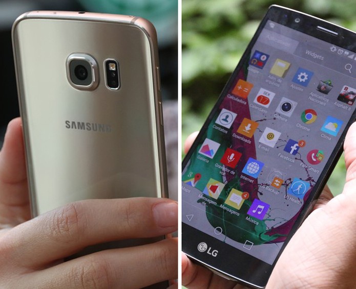 Galaxy S6 e LG G4 foram os celulares mais procurados durante a Black Friday 2015 (Foto: Arte/TechTudo)