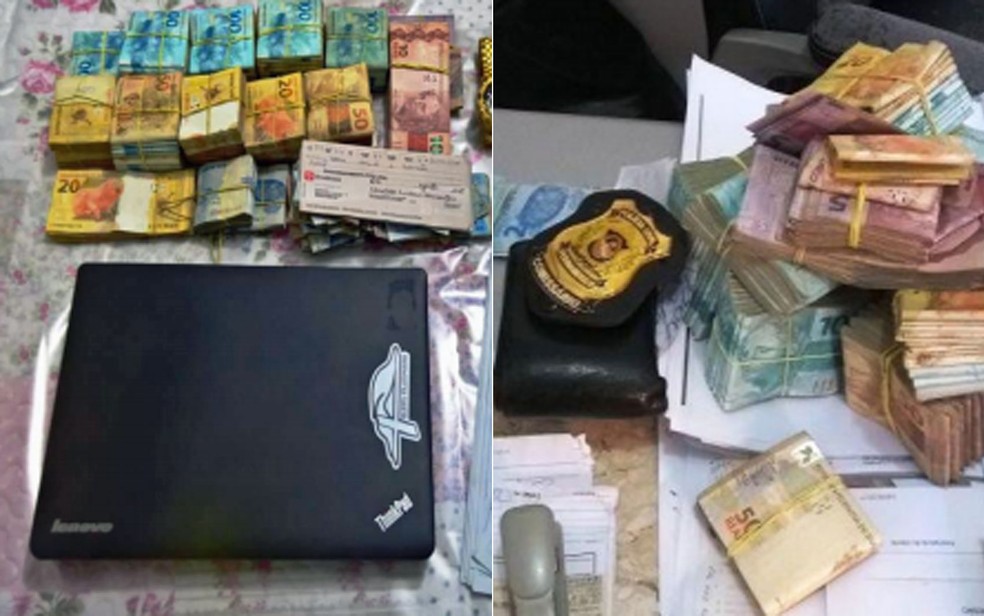 Polícia apreendeu mais de R$ 200 mil em dinheiro e cheques durante operação contra sonegação fiscal (Foto: Reprodução/Polícia Civil)