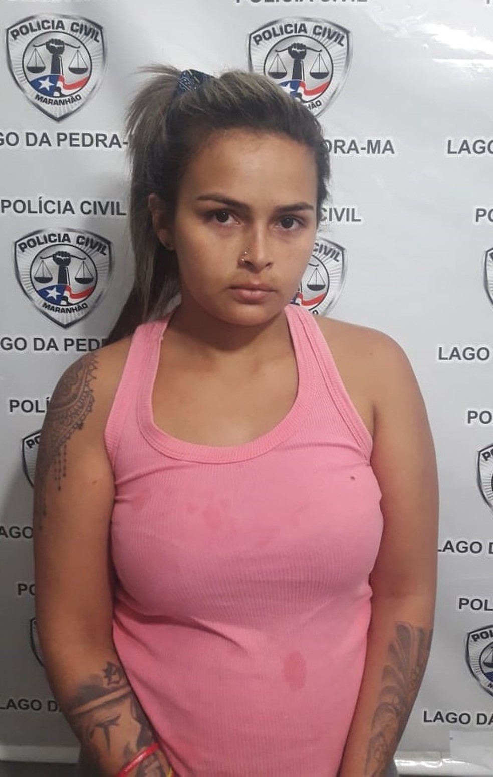 Dayane Oliveira da Silva foi conduzida ao Sistema Penitenciário — Foto: Divulgação/Polícia