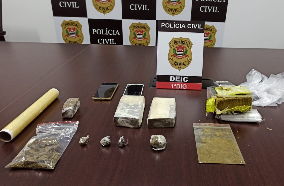  Homem é preso por traficar maconha em pó em Sorocaba — Foto: Polícia Civil/Divulgação