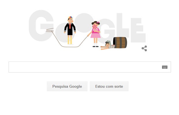 Doodle do Google homenageia série 'El Chavo del Ocho', que completa aniversário de 45 anos. (Foto: Reprodução/Google)