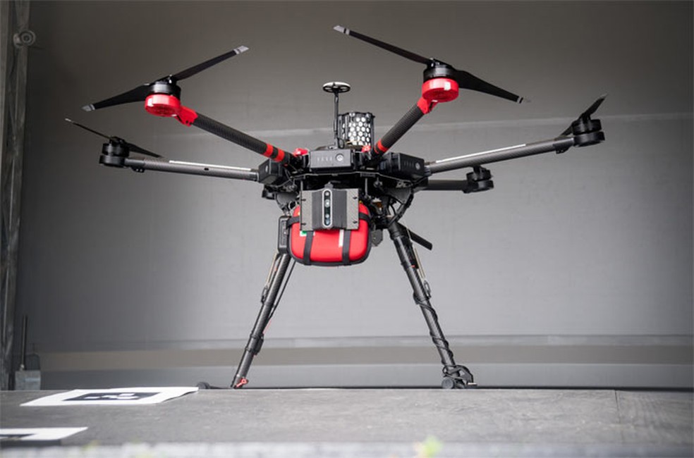 Cada modelo de drone possui um limite de distância — Foto: Divulgação/Everdrone
