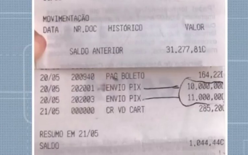 Ana Paula Nolasco perdeu mais de R$ 20 mil da conta bancária — Foto: Reprodução/TV Bahia