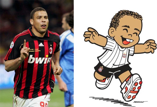 Ronaldo, o fenômeno, também virou personagem em quadrinhos (Foto: Getty Images / Reprodução)
