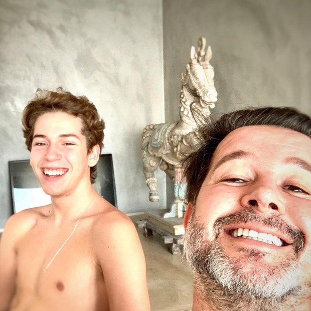 Murilo Benício e o filho Pietro (Foto: Reprodução/Instagram)