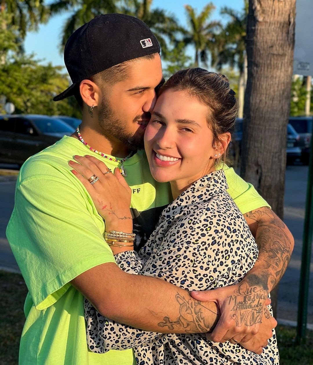 A influenciadora Virgínia Fonseca e o marido, o cantor Zé Felipe, em Miami (Foto: Reprodução/Instagram)