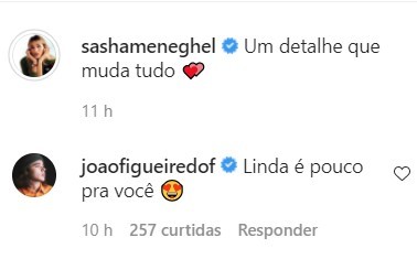 Sasha surge com cabelos coloridos e ganha elogio de João Figueiredo (Foto: reprodução/instagram)