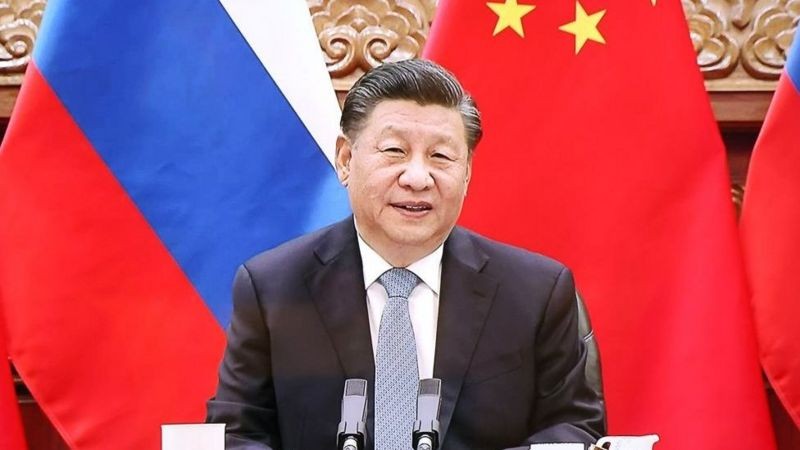 É de se imaginar que, numa eventual escalada das tensões com a Ucrânia e o Ocidente, a China ficaria do lado da Rússia; acima, reunião bilateral entre os dois países em 2021 (Foto: Getty Images via BBC News)