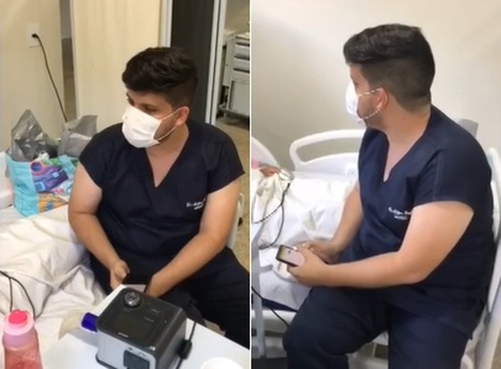 Médico canta para mulher internada com Covid-19 no Piauí horas antes do falecimento  — Foto: Arquivo pessoal
