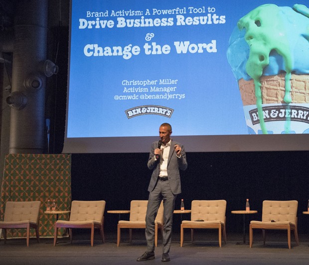 Chris Miller durante palestra em São Paulo (Foto: Divulgação Sustainable Brands)