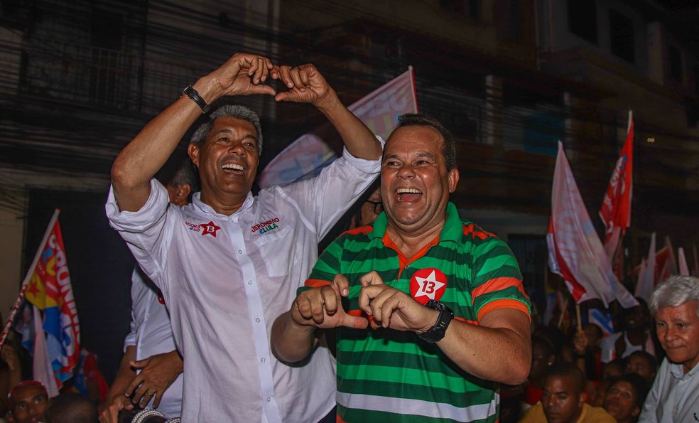 Jerônimo Rodrigues (PT) e Geraldo Júnior (MDB) na Bahia — Foto: Divulgação