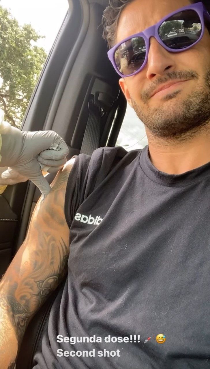 Alexandre Pato toma segunda dose de vacina (Foto: Reprodução/Instagram)
