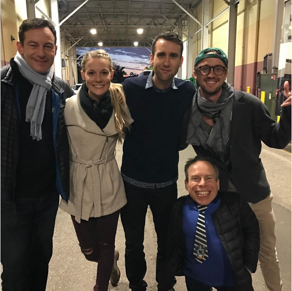 Jason Isaacs e seus colegas de elenco nos filmes da saga 'Harry Potter' (Foto: Instagram)