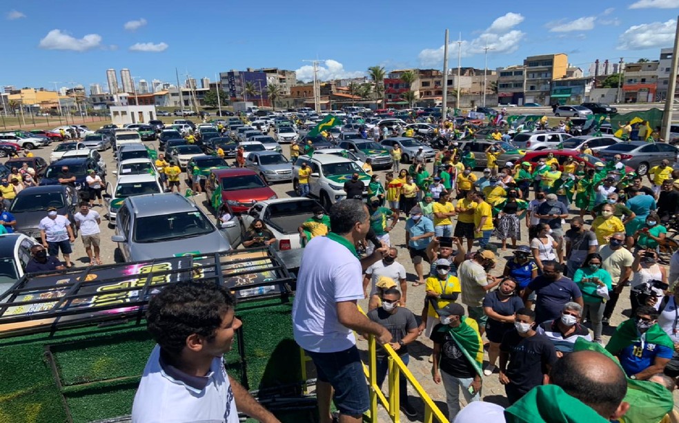 Comerciantes pedem fim das medidas restritivas e reabertura do comércio na Bahia — Foto: Matheus Andrade/Arquivo pessoal
