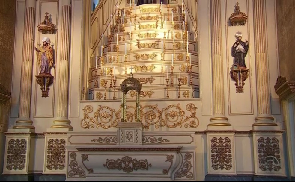 Igreja Nossa Senhora das Dores é um dos cartões-postais de Porto Alegre (Foto: Reprodução/RBS TV)
