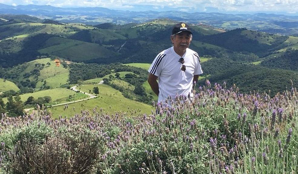 Carlos Massatoshi Higa, que venceu a Covid após 100 dias intubado — Foto: Arquivo Pessoal