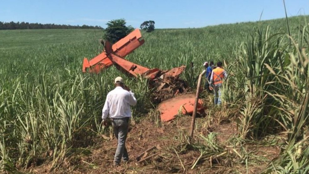 Piloto morre em queda de avião agrícola em Cafelândia — Foto: Arquivo Pessoal