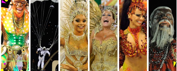 Desfile das melhores do carnaval do Rio tem duelo de gritos de 'é campeã!' (Editoria de Arte/G1)