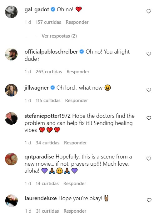 Amigos e fãs se preocuparam ao ver Jason Momoa fazendo ressonância magnética (Foto: Reprodução / Instagrama)
