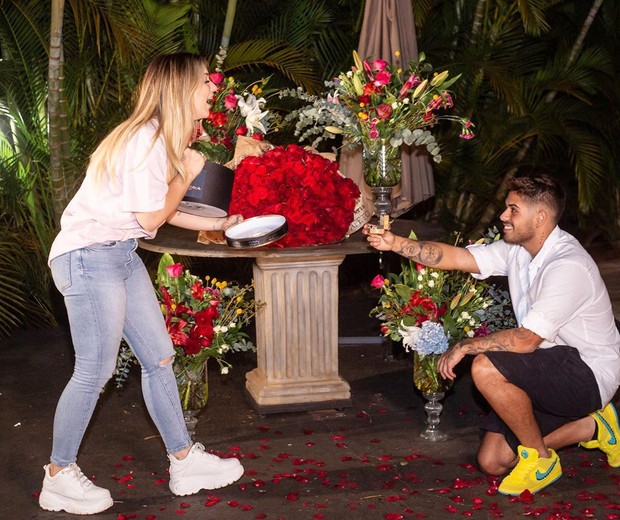 Zé Felipe pede Vriginia em casamento (Foto: Reprodução/Instagram)