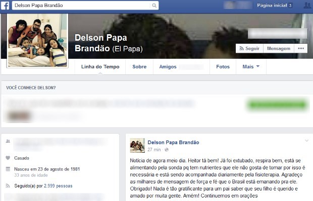 Pai de gêmeos siameses separados em Goiânia agradece às mensagens de apoio, Goiás (Foto: Reprodução/ Facebook)