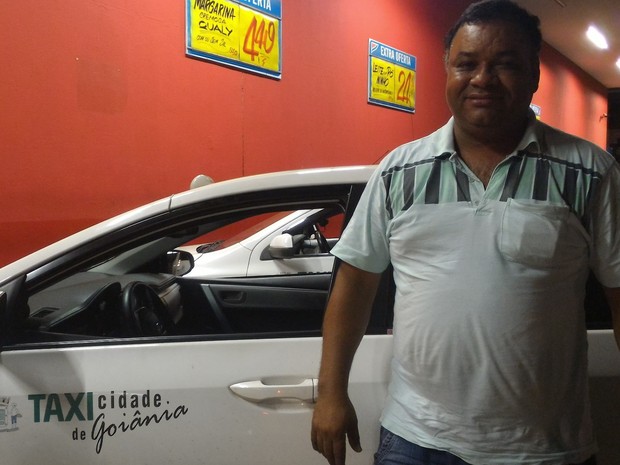 José Maria acredita que concorrência pode tornar serviço de taxi mais competitivo Goiânia Goiás (Foto: Vanessa Martins/G1)