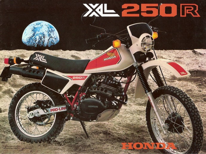 Anúncio da Honda XL 250R