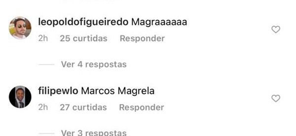 Internautas se impressionam com forma física mais magra de Marcus Majella  (Foto: Reprodução/Instagram)