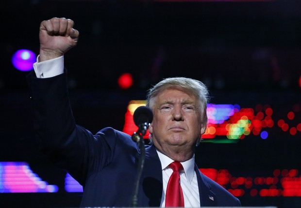 Donald Trump. candidato republicano eleito à presidência dos EUA (Foto: Kena Betancur/Getty Images)