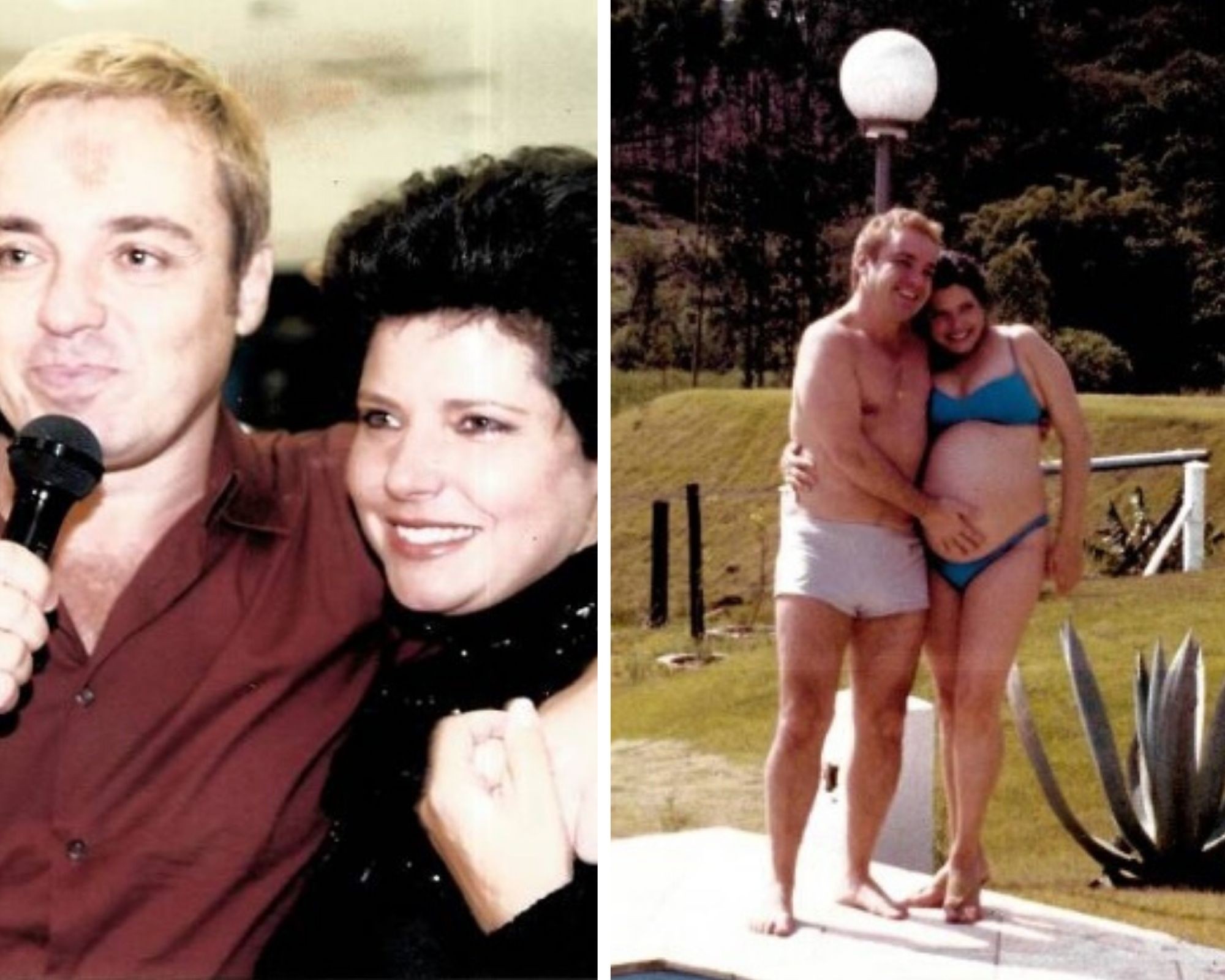Gugu Liberato e Rose Miriam aparecem juntos em diversas fotos do arquivo pessoal da viúva (Foto: Reprodução/Arquivo Pessoal)
