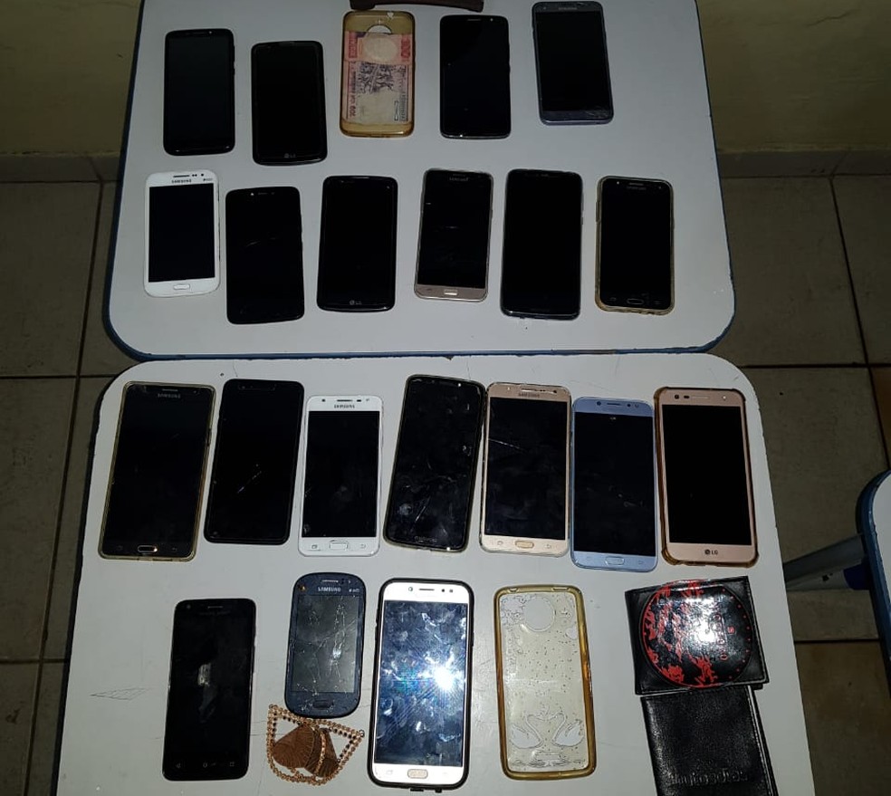 Trio roubou 25 celulares em festa de emancipaÃ§Ã£o de Entre Rios â€” Foto: DivulgaÃ§Ã£o/SSP-BA