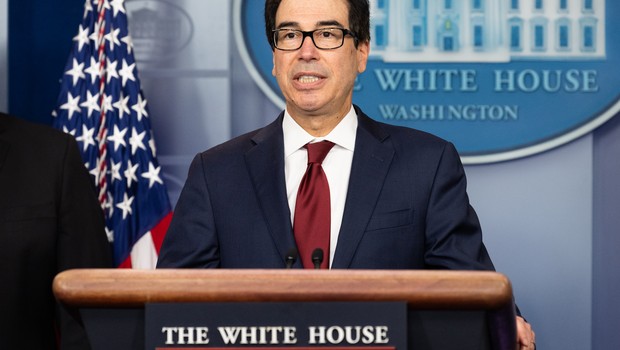O secretário do Tesouro dos Estados Unidos, Steven Mnuchin (Foto: Getty Images)