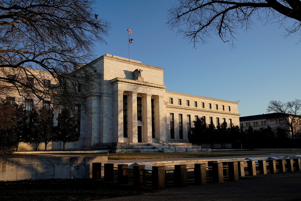 Sede do Federal Reserv (Fed), Banco Central dos EUA. — Foto: REUTERS/Joshua Roberts
