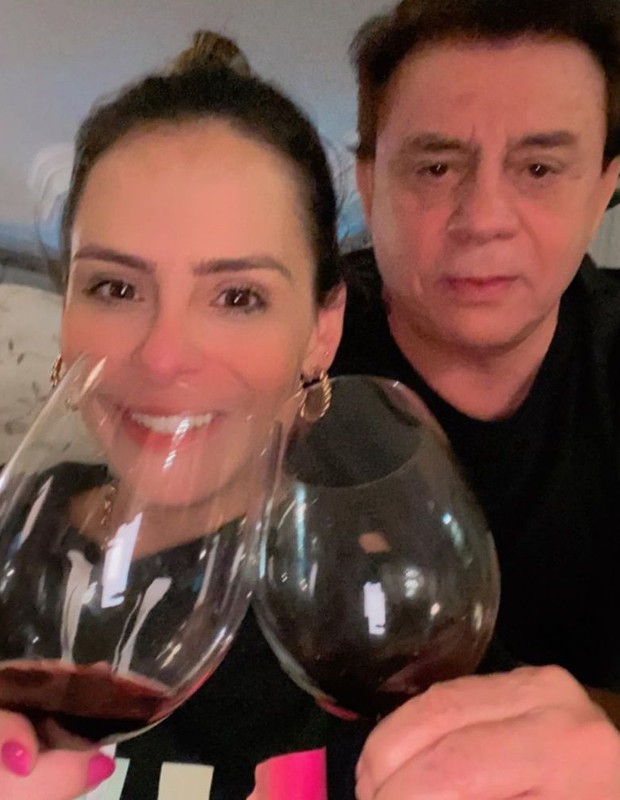 Chitãozinho e Aline Lima (Foto: Reprodução/Instagram)