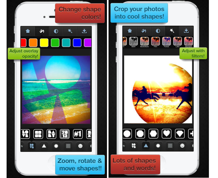 InstaShapes é um app para iOS que permite inserir fotos em formatos de coração (Foto: Divulgação/InstaShapes) (Foto: InstaShapes é um app para iOS que permite inserir fotos em formatos de coração (Foto: Divulgação/InstaShapes))