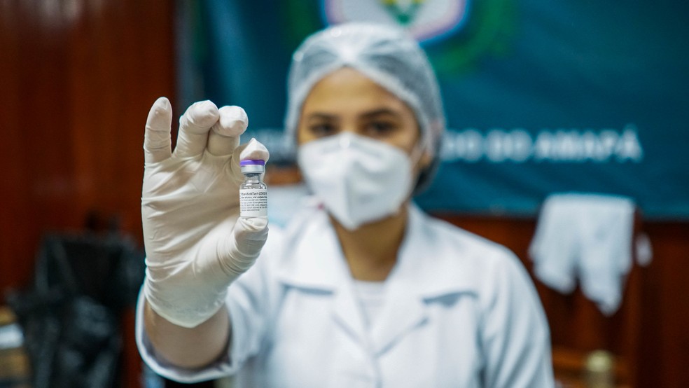 Vacinação contra a Covid-19 em Macapá - vacina Pfizer — Foto: PMM/Divulgação