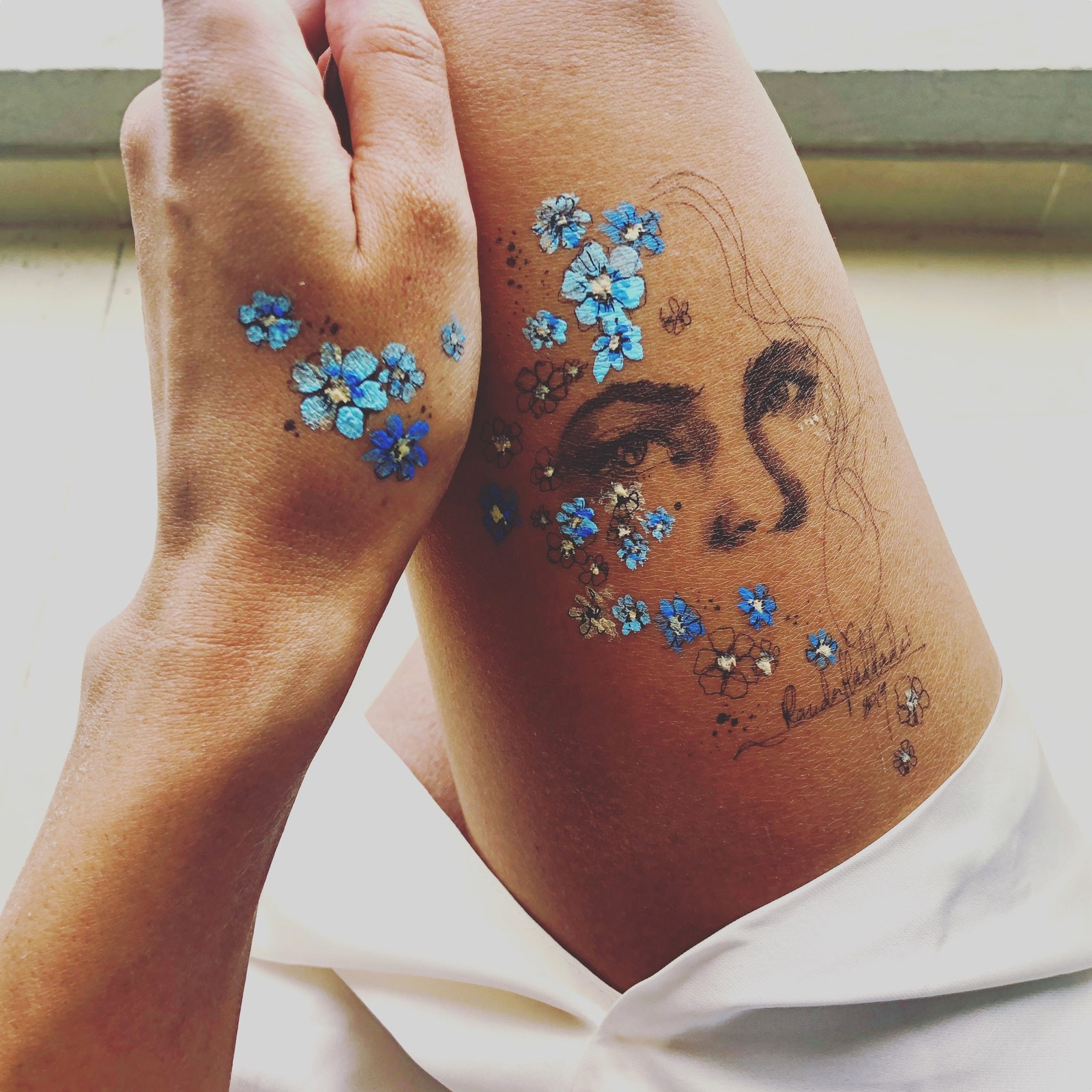 Desenho sobre a pele: a arte de Randa Haddadin (Foto: Reprodução/Instagram)