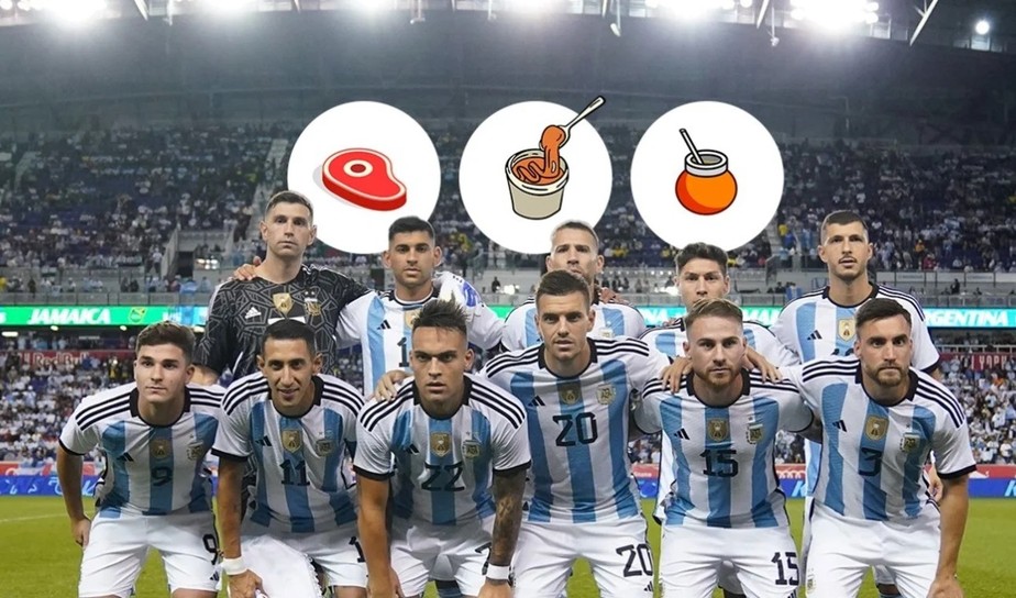 Jornal Ol destacou 'arsenal' de carne, doce de leite e erva-mata da Argentina para a Copa do Mundo no Catar