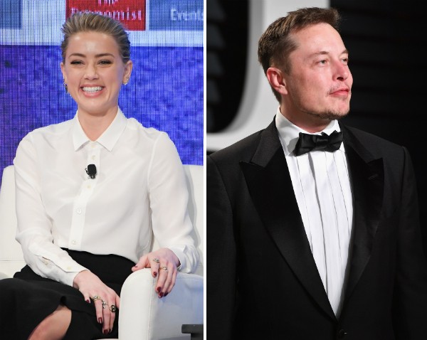 A atriz Amber Heard e o empresário Elon Musk (Foto: Getty Images)