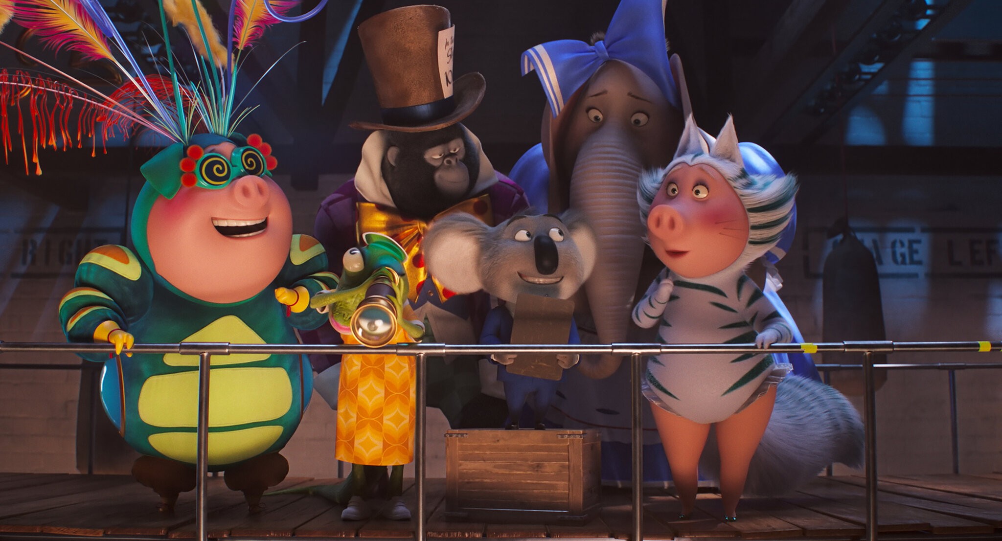 O coala Buster Moon e seus amigos estão de volta com um novo, e mais grandioso, espetáculo em Sing 2 (Foto: Divulgação)
