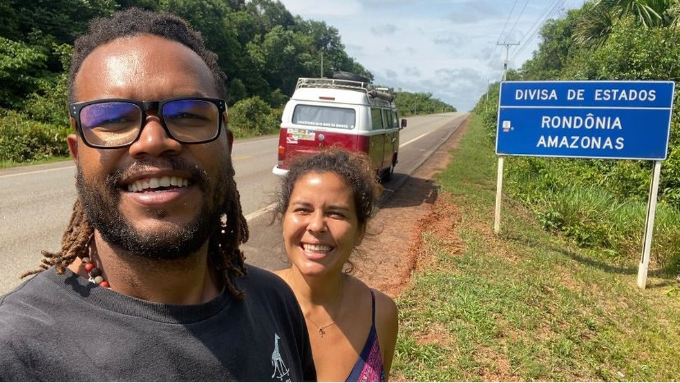 Rondônia é o 13º estado que casal que mora em kombi conhece desde o início da pandemia  — Foto: estradapraquetequero/arquivo