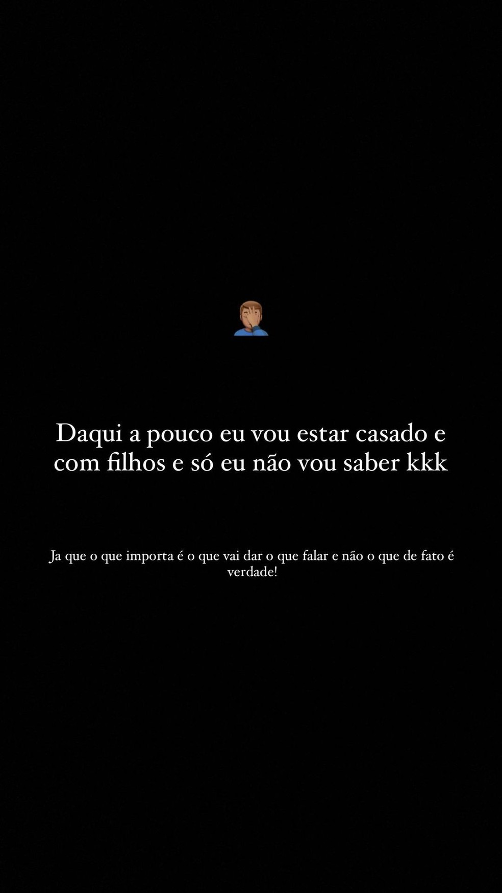 Veja a mensagem que L7nnon deixou em sua rede social — Foto: Reprodução/Instagram 