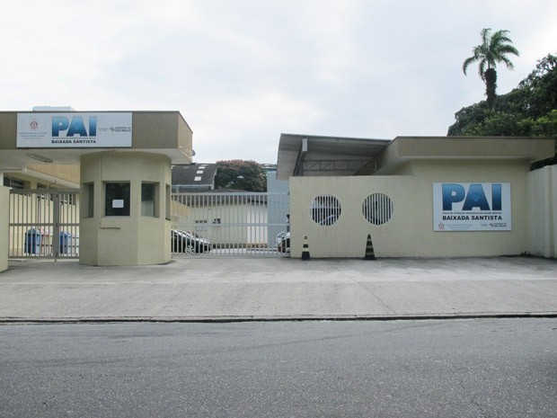Polo de Atenção Intensiva à Saúde da Baixada Santista, localizado no canal 4, em Santos (Foto: Leandro Campos/G1)