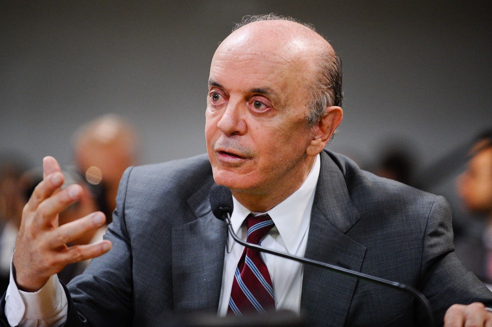 José Serra (PSDB-SP) em foto de arquivo de 2016 — Foto: Edilson Rodrigues/Agência Senado