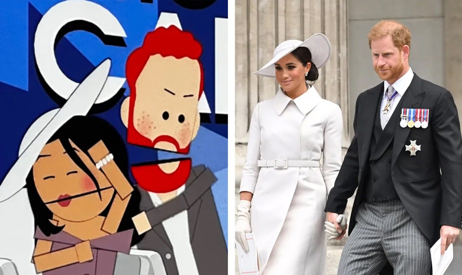 Príncipe Harry e Meghan Markle se tornaram piada em episódio da 26ª temporada de 'South Park'