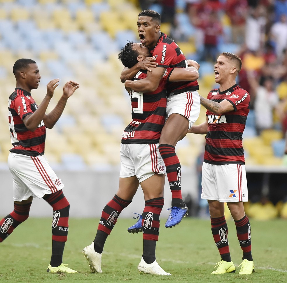 Henrique Dourado Berrio Flamengo — Foto: André Durão